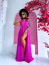 Long dress "SIEVIŠĶĪBA" - LIGHT FUCHSIA